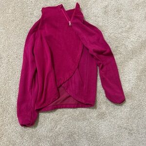 Girls Pink Sweater/Zip-Up Sweatshirt